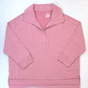 Casual 2XL Knit Cotton Oversized Minimalist Pullover Pockets New